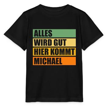 Michael - Stanley/Stella Kinder T-Shirt MINI CREATOR  - Schwarz - Vorne - Mikhail (115cm)