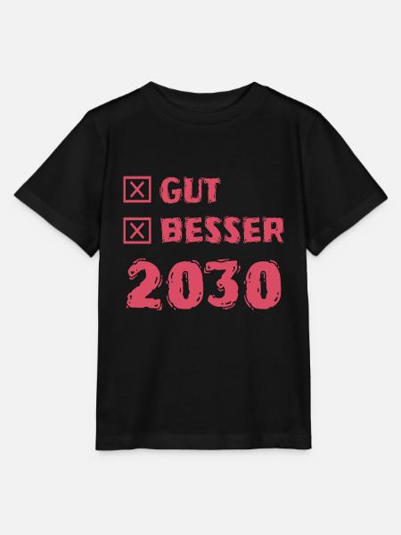 Besser 2030 - Stanley/Stella Kinder T-Shirt MINI CREATOR  - Schwarz