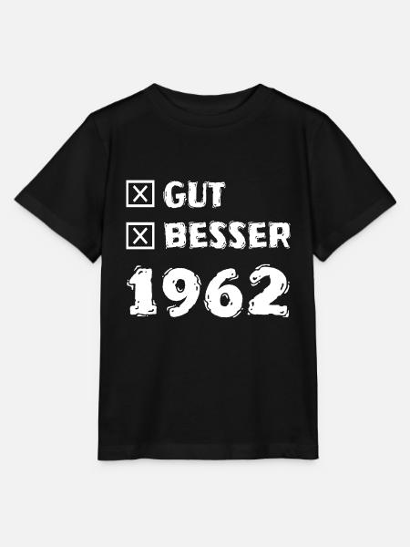 Besser 1962 - Stanley/Stella Kinder T-Shirt MINI CREATOR - Schwarz
