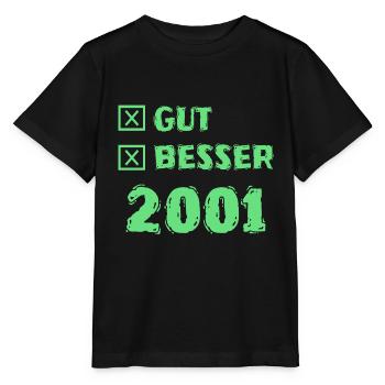Besser 2001 - Stanley/Stella Kinder T-Shirt MINI CREATOR  - Schwarz - Vorne - Mikhail (115cm)