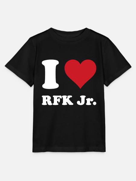 I Herz RFK JR - Stanley/Stella Kinder T-Shirt MINI CREATOR - Schwarz