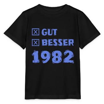 Besser 1982 - Stanley/Stella Kinder T-Shirt MINI CREATOR  - Schwarz - Vorne - Mikhail (115cm)