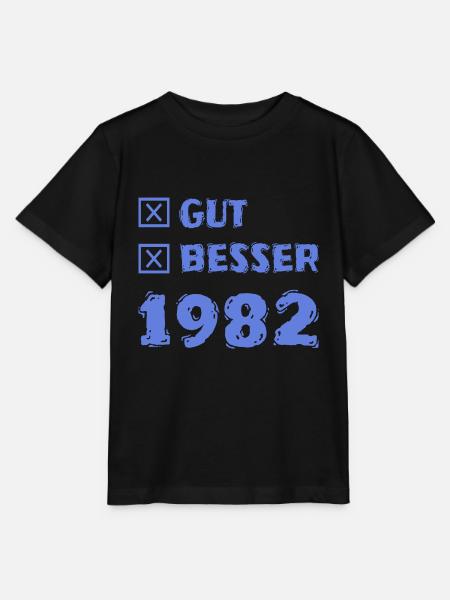 Besser 1982 - Stanley/Stella Kinder T-Shirt MINI CREATOR  - Schwarz