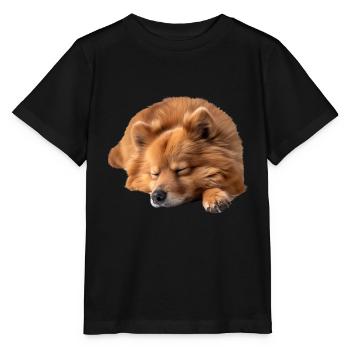 Spitz finlandais - T-shirt bio MINI CREATOR Stanley/Stella Enfant - noir - Devant - Mikhail (115cm)