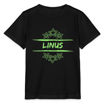Linus Linus - T-shirt bio MINI CREATOR Stanley/Stella Enfant - noir - Devant - Mikhail (115cm)