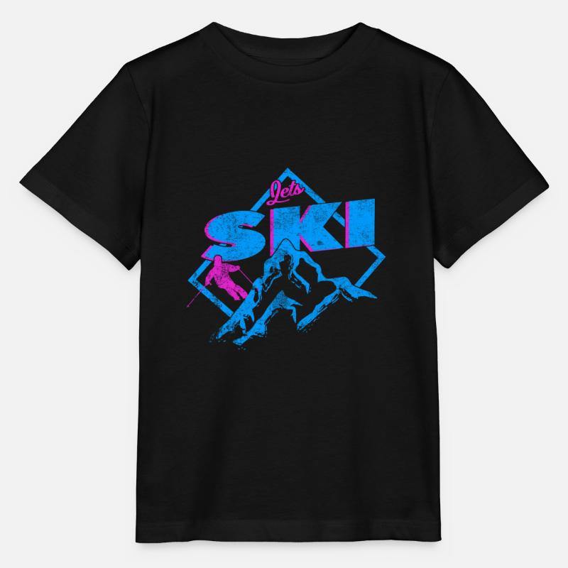 Ski Ski Ski Ski Ski Ski - T-shirt bio MINI CREATOR Stanley/Stella Enfant - noir