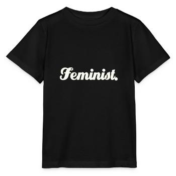 Feminist. - Stanley/Stella Kinder T-Shirt MINI CREATOR  - Schwarz - Vorne - Mikhail (115cm)