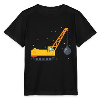 Abrissbirne Wrecking Ball Bagger Geschenk für Baua - Stanley/Stella Kinder T-Shirt MINI CREATOR  - Schwarz - Vorne - Mikhail (115cm)