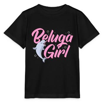 Béluga Béluga Baleine Observation des baleines Dauphin Dauphin - T-shirt bio MINI CREATOR Stanley/Stella Enfant - noir - Devant - Mikhail (115cm)