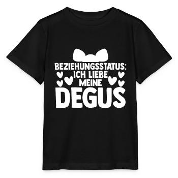 Beziehungsstatus Ich liebe meine Degus - Stanley/Stella Kinder T-Shirt MINI CREATOR  - Schwarz - Vorne - Mikhail (115cm)