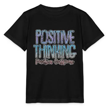 Pensée positive Résultat positif 3 - T-shirt bio MINI CREATOR Stanley/Stella Enfant - noir - Devant - Mikhail (115cm)