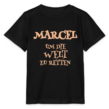 Marcel als Helfer - Stanley/Stella Kinder T-Shirt MINI CREATOR  - Schwarz - Vorne - Mikhail (115cm)