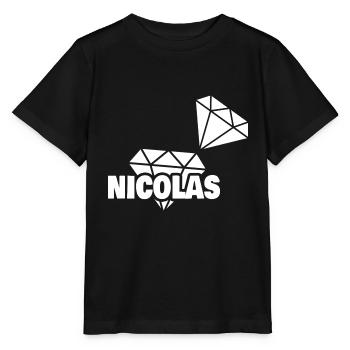 Précieux Nicolas - T-shirt bio MINI CREATOR Stanley/Stella Enfant - noir - Devant - Mikhail (115cm)