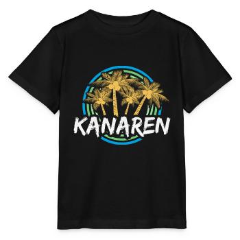 Kanaren als Urlaub - Stanley/Stella Kinder T-Shirt MINI CREATOR  - Schwarz - Vorne - Mikhail (115cm)