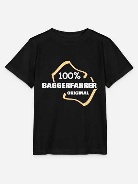 Baggerfahrer - Stanley/Stella Kinder T-Shirt MINI CREATOR - Schwarz
