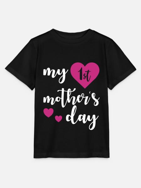 1st Mothers day - Stanley/Stella Kinder T-Shirt MINI CREATOR  - Schwarz