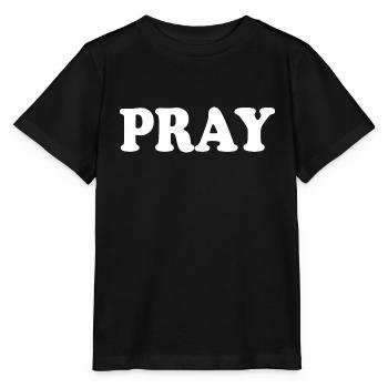 Pray - Stanley/Stella MINI CREATOR Kids’ T-Shirt - black - Front - Mikhail (115cm)