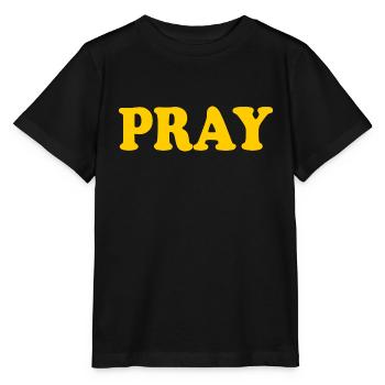 Pray - Stanley/Stella MINI CREATOR Kids’ T-Shirt - black - Front - Mikhail (115cm)