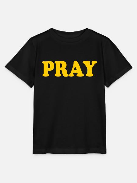 Pray - Stanley/Stella Kinder T-Shirt MINI CREATOR - Schwarz