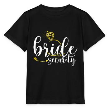 Bride Security Bachelorette Party - Stanley/Stella MINI CREATOR Kids’ T-Shirt - black - Front - Mikhail (115cm)