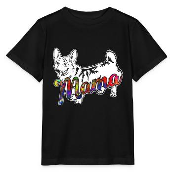 Pembroke Welsh Corgi Pembroke Welsh Corgi Mama - Stanley/Stella MINI CREATOR Kids’ T-Shirt - black - Front - Mikhail (115cm)
