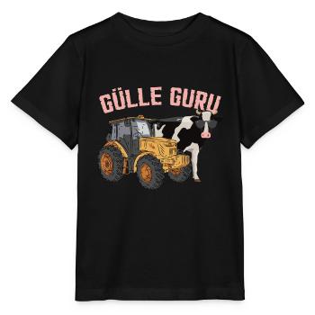 Gülle Guru - Stanley/Stella Kinder T-Shirt MINI CREATOR  - Schwarz - Vorne - Mikhail (115cm)