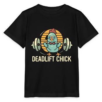 Deadlift Chick - Stanley/Stella Kinder T-Shirt MINI CREATOR  - Schwarz - Vorne - Mikhail (115cm)