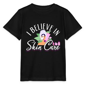 Esthetician I Believe In Skin Care - Stanley/Stella Kinder T-Shirt MINI CREATOR  - Schwarz - Vorne - Mikhail (115cm)