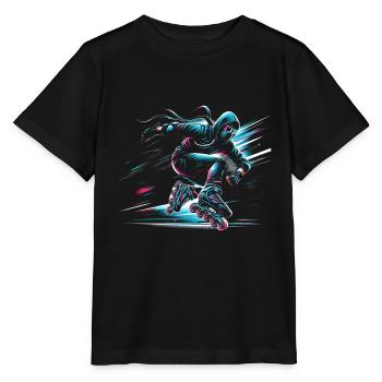 Rollerblade Ninja 12 - T-shirt bio MINI CREATOR Stanley/Stella Enfant - noir - Devant - Mikhail (115cm)