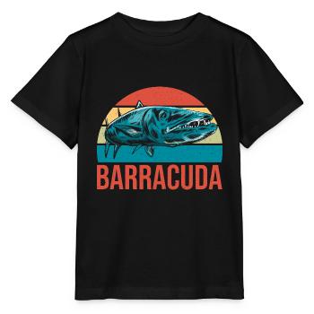 Cadeau pour les amateurs de poissons Barracuda - T-shirt bio MINI CREATOR Stanley/Stella Enfant - noir - Devant - Mikhail (115cm)