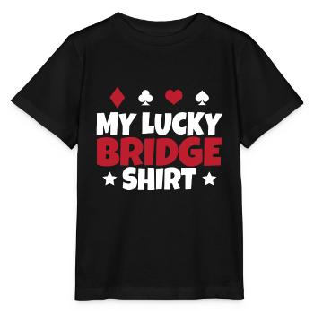 Bridge Kartenspiel Geschenk - Stanley/Stella Kinder T-Shirt MINI CREATOR  - Schwarz - Vorne - Mikhail (115cm)