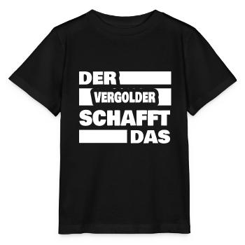 Travaux des doreurs - T-shirt bio MINI CREATOR Stanley/Stella Enfant - noir - Devant - Mikhail (115cm)