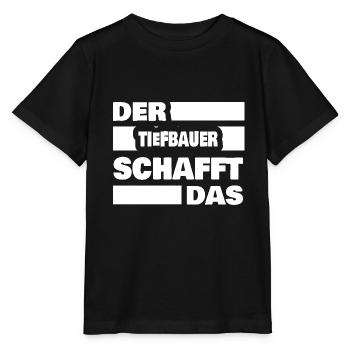 Tiefbauer - Stanley/Stella Kinder T-Shirt MINI CREATOR  - Schwarz - Vorne - Mikhail (115cm)