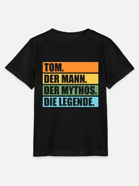 Tom - Stanley/Stella Kinder T-Shirt MINI CREATOR - Schwarz