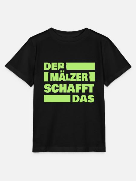 Arbeit Mälzer - Stanley/Stella Kinder T-Shirt MINI CREATOR - Schwarz