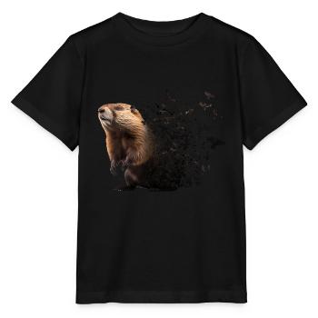 Biber - Stanley/Stella Kinder T-Shirt MINI CREATOR  - Schwarz - Vorne - Mikhail (115cm)