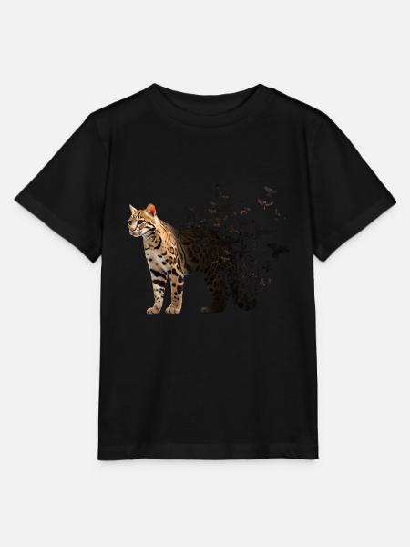 Ozelot - Stanley/Stella Kinder T-Shirt MINI CREATOR - Schwarz