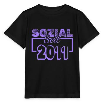 Travailleur social 2011 - T-shirt bio MINI CREATOR Stanley/Stella Enfant - noir - Devant - Mikhail (115cm)