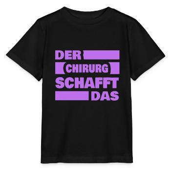 Arbeit Chirurg - Stanley/Stella Kinder T-Shirt MINI CREATOR  - Schwarz - Vorne - Mikhail (115cm)