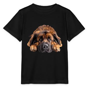 Leonberger - Stanley/Stella Kinder T-Shirt MINI CREATOR  - Schwarz - Vorne - Mikhail (115cm)