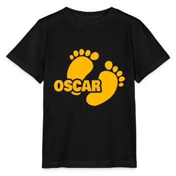 Geschenk für Oscar - Stanley/Stella Kinder T-Shirt MINI CREATOR  - Schwarz - Vorne - Mikhail (115cm)