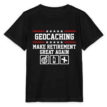 Geocaching Voyageurs Chercheurs en géographie - T-shirt bio MINI CREATOR Stanley/Stella Enfant - noir - Devant - Mikhail (115cm)