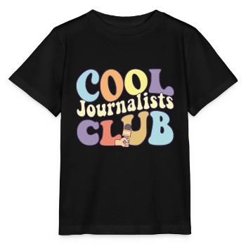 Cool Journalist Club Journalism Squad Writer - Stanley/Stella MINI CREATOR Kids’ T-Shirt - black - Front - Mikhail (115cm)