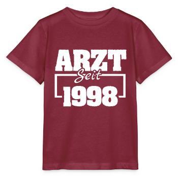 1998 - Stanley/Stella Kinder T-Shirt MINI CREATOR  - Burgunderrot - Vorne - Kain (125cm)