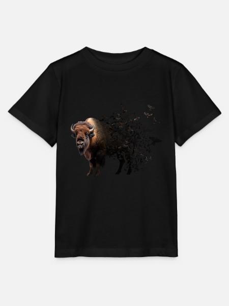 Bison - Stanley/Stella Kinder T-Shirt MINI CREATOR - Schwarz