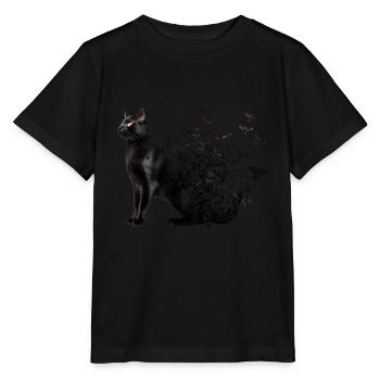 Chat de Bombay - T-shirt bio MINI CREATOR Stanley/Stella Enfant - noir - Devant - Mikhail (115cm)
