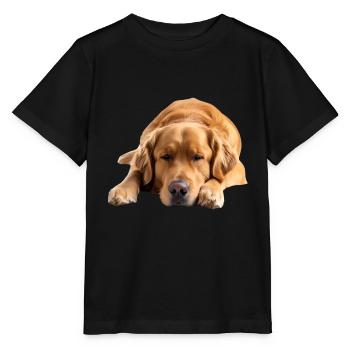 Golden Retriever - Stanley/Stella Kinder T-Shirt MINI CREATOR  - Schwarz - Vorne - Mikhail (115cm)