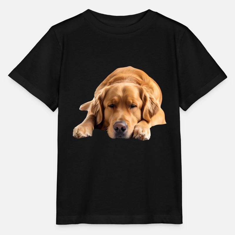 Golden retriever - T-shirt bio MINI CREATOR Stanley/Stella Enfant - noir