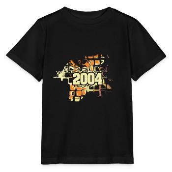 Flower Power 2004 - T-shirt bio MINI CREATOR Stanley/Stella Enfant - noir - Devant - Mikhail (115cm)
