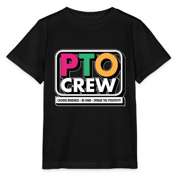 PTO Crew Parent Teacher Organization Équipe École - T-shirt bio MINI CREATOR Stanley/Stella Enfant - noir - Devant - Mikhail (115cm)